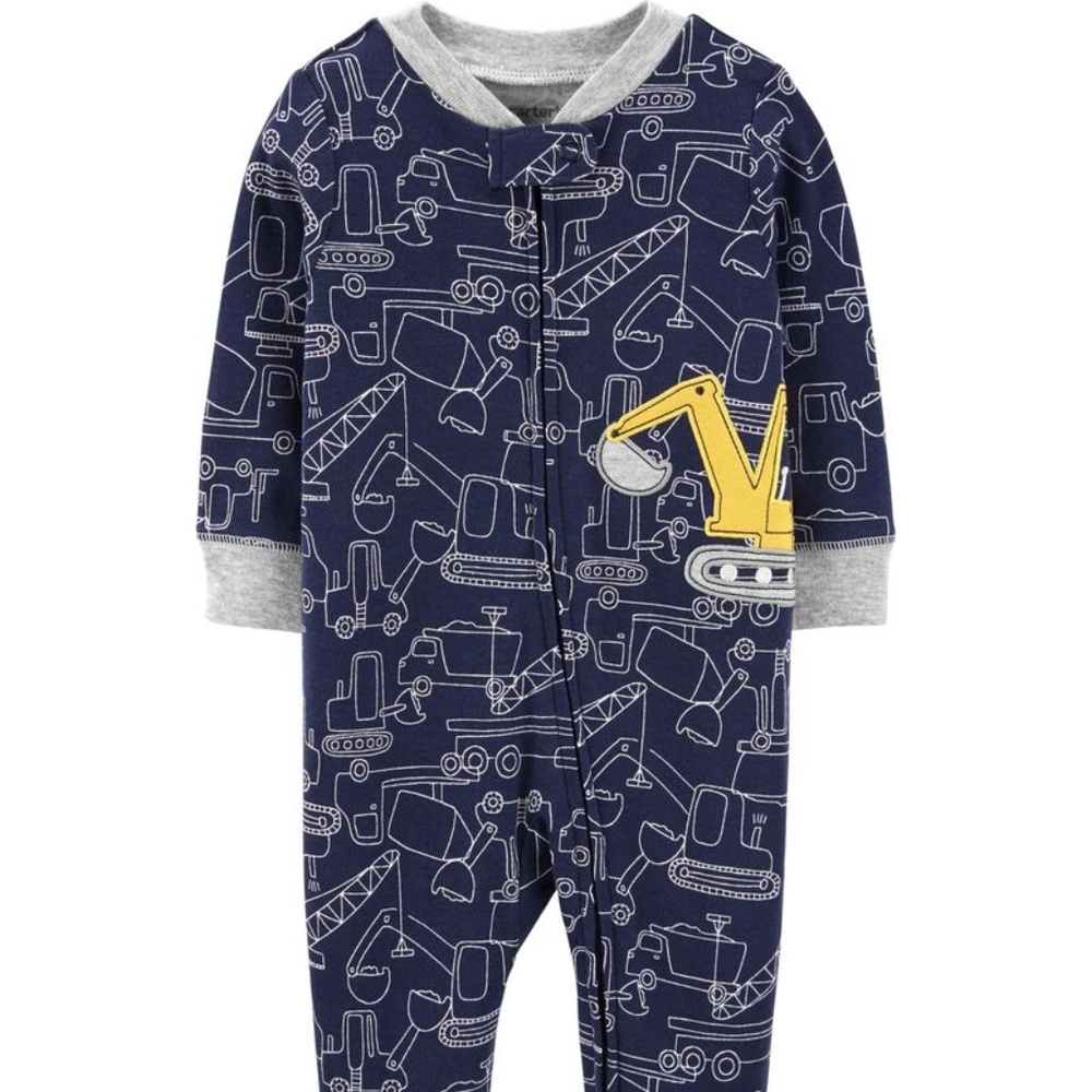 Construction Zip-Up Cotton Sleep & Play